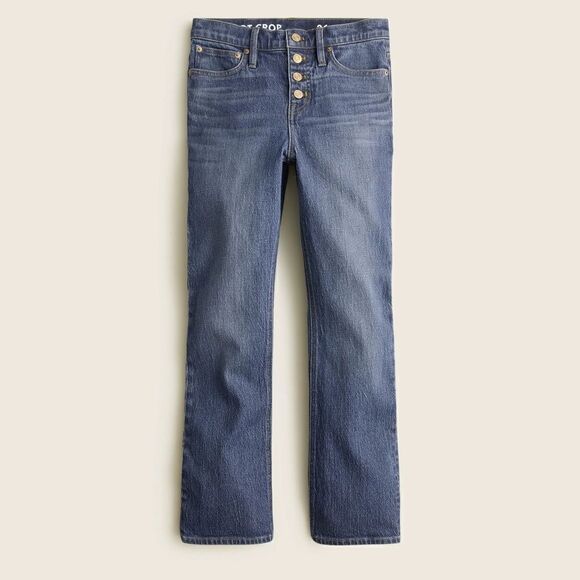J.Crew 2022 10" demi-boot crop jean in Stone Street wash - Picture 1 of 12